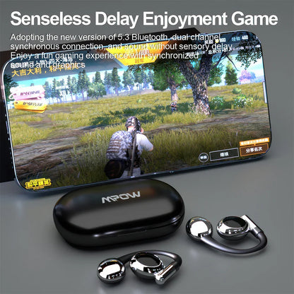 Mpow YYK-880 Open Ear Headphones Bluetooth 5.3 Wireless Earbuds with Earhooks for Office Work/Leisure/Sports,Up to 60H Playtime