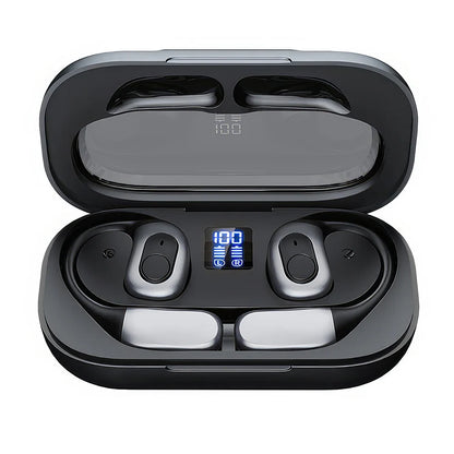 Mpow J13 True Wireless Sports Earphones,Bluetooth 5.3 OWS Open Ear Headsets with Earhooks 25 Hrs Playtime & ENC Noise Reduction