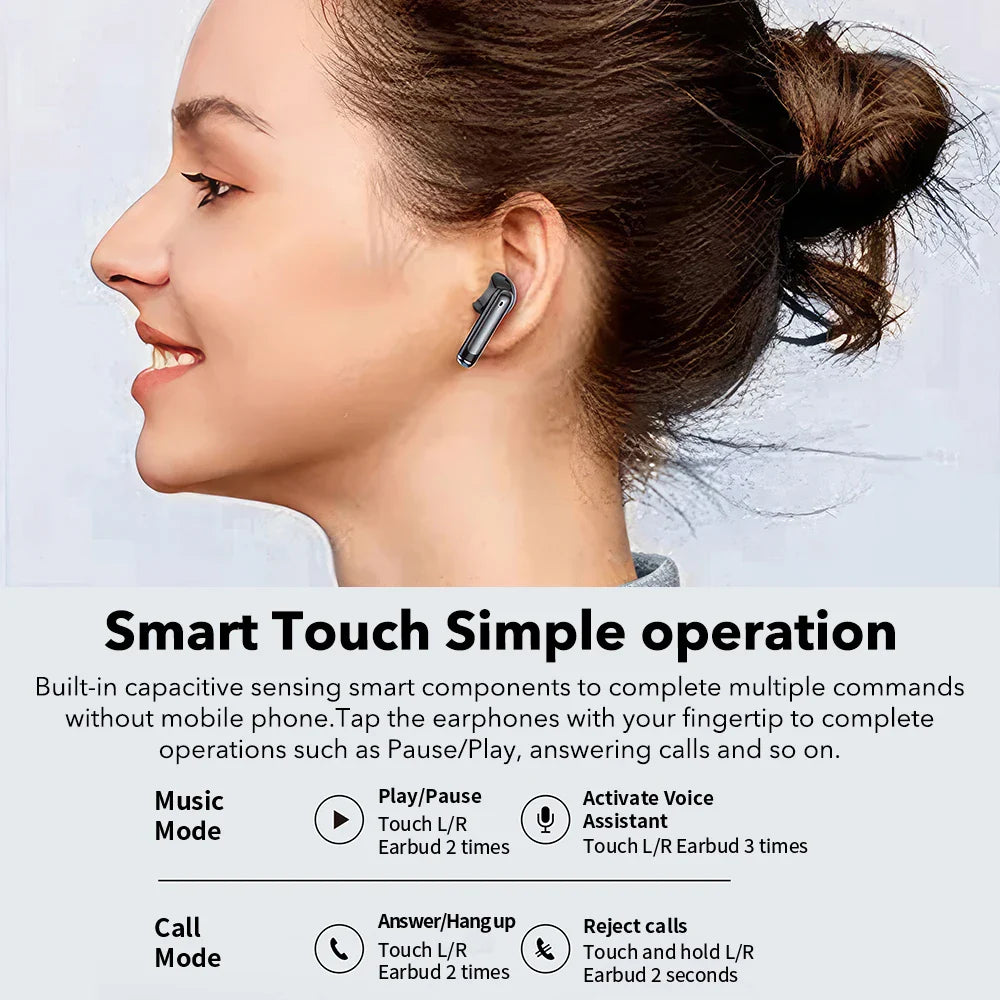 Mpow S47 True Wireless Bluetooth V5.3 Earphones with 35H Playback TWS Waterproof Earbuds for iPhone Huawei Xiaomi All Smartphone