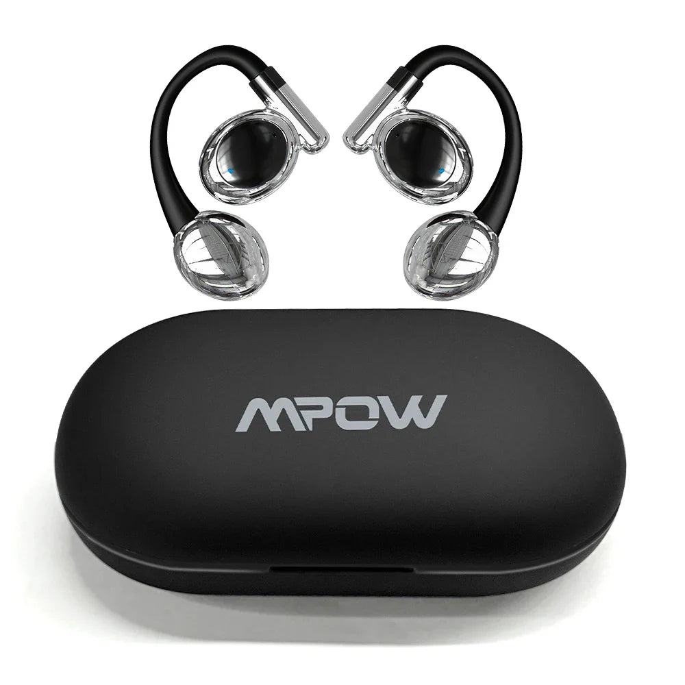 Mpow YYK-880 Open Ear Headphones Bluetooth 5.3 Wireless Earbuds with Earhooks for Office Work/Leisure/Sports,Up to 60H Playtime
