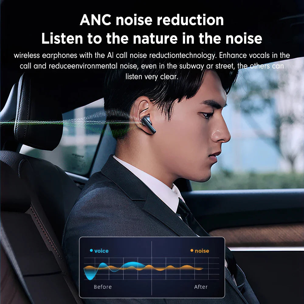 Mpow XY-17 ANC Active Noise Reduction Earphones Bluetooth 5.3 In-ear Sports Headphones with Dual Mic 24H Immersive Music Headset