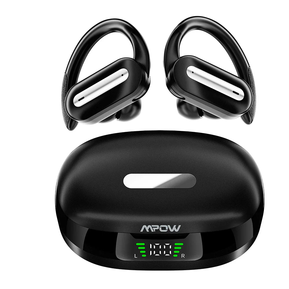 Mpow SP36 In-ear Bluetooth 5.4 Headphones Touch Control TWS Earphones with Earhook Wireless Sports Earphones 40 Hours Playtime