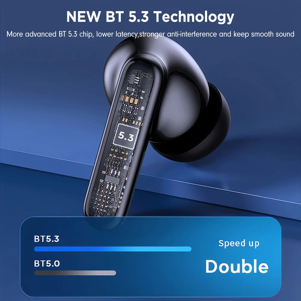 Mpow XY-17 ANC Active Noise Reduction Earphones Bluetooth 5.3 In-ear Sports Headphones with Dual Mic 24H Immersive Music Headset