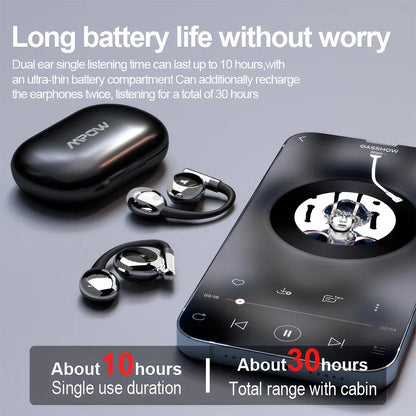 Mpow YYK-880 Open Ear Headphones Bluetooth 5.3 Wireless Earbuds with Earhooks for Office Work/Leisure/Sports,Up to 60H Playtime