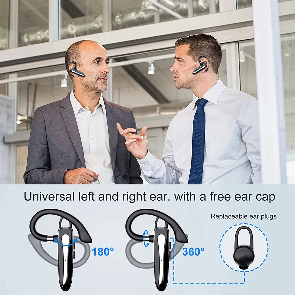 Mpow 530 Bluetooth 5.1 Headset Handsfree Calling Bluetooth Wireless Headphone with 10H Talk Time for Business Car Driver Trucker