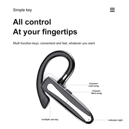 Mpow 530 Bluetooth 5.1 Headset Handsfree Calling Bluetooth Wireless Headphone with 10H Talk Time for Business Car Driver Trucker