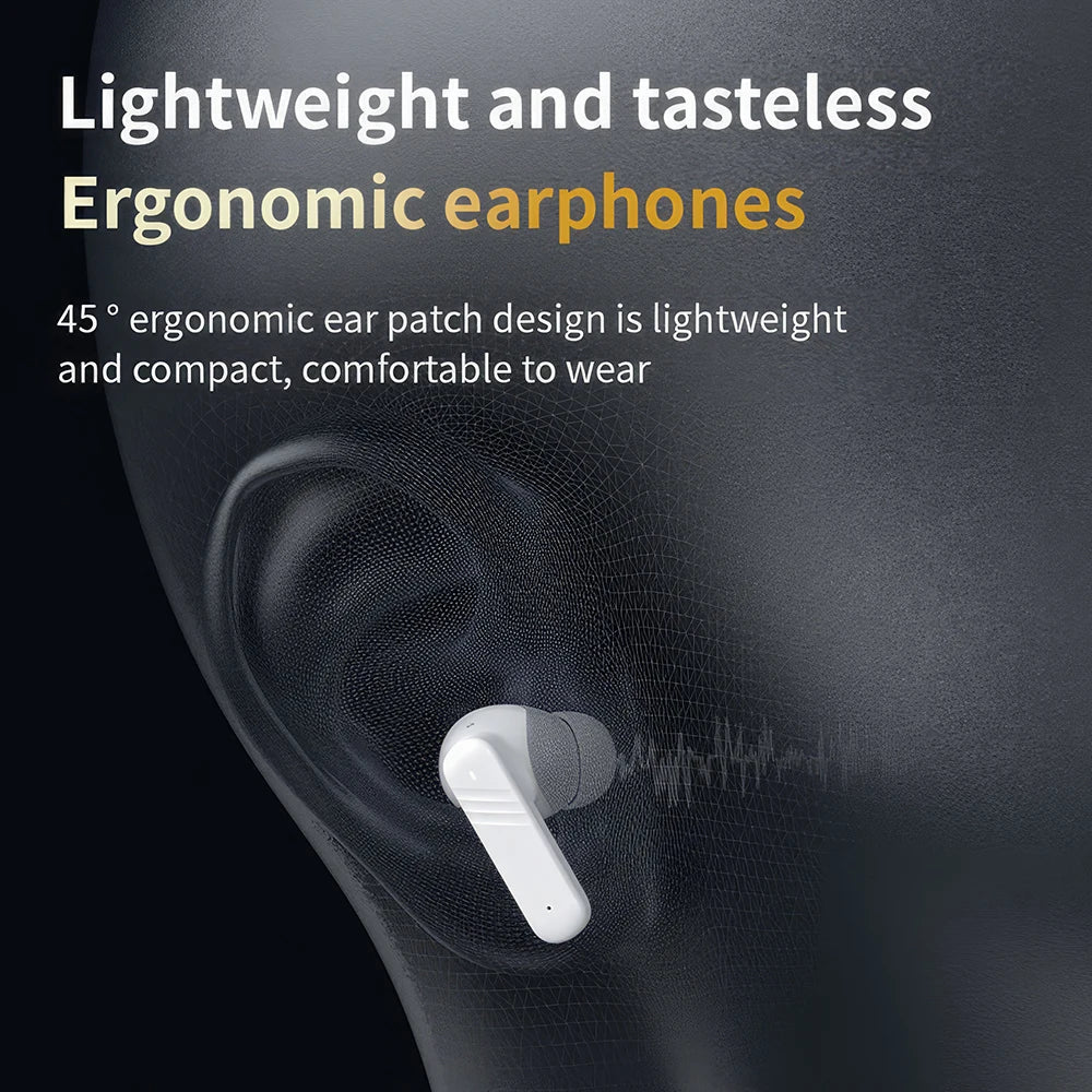 Mpow LX-10 Touch Screen Bluetooth 5.4 Earphones ANC Active Noise Cancelling Headphones In-ear Stem Touch Bluetooth Headphones