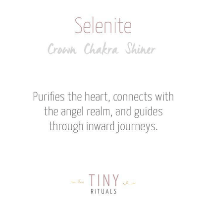 Selenite Chakra Pendulum by Tiny Rituals