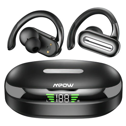 Mpow SP36 In-ear Bluetooth 5.4 Headphones Touch Control TWS Earphones with Earhook Wireless Sports Earphones 40 Hours Playtime