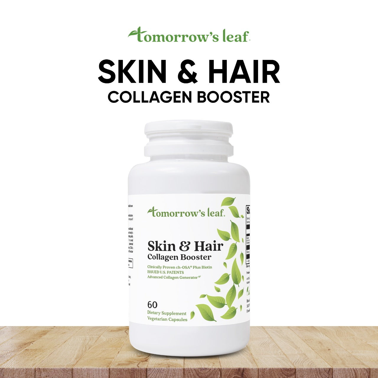 Tomorrow's Leaf® Skin & Hair Collagen Booster by Best Clean Beauty