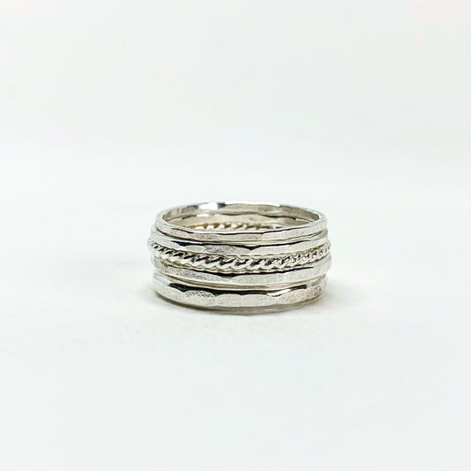 Bridal Stacking Ring Set by Jennifer Cervelli Jewelry