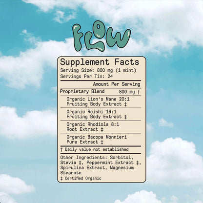 Daily Flow Focus SuppleMints by SuperMush