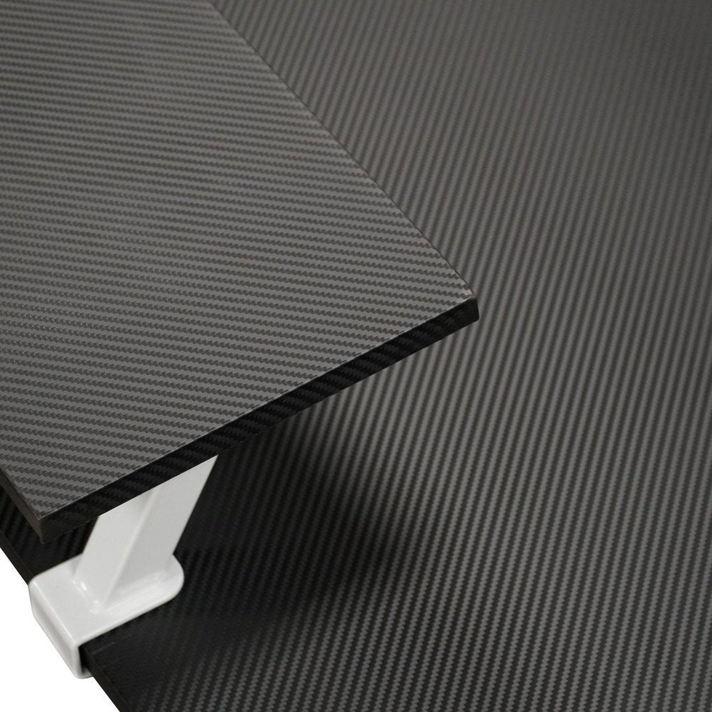 Techni Sport Warrior L-Shaped Gaming Desk, White by Level Up Desks