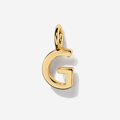 Uppercase Initial Charm - Gold by Little Sky Stone