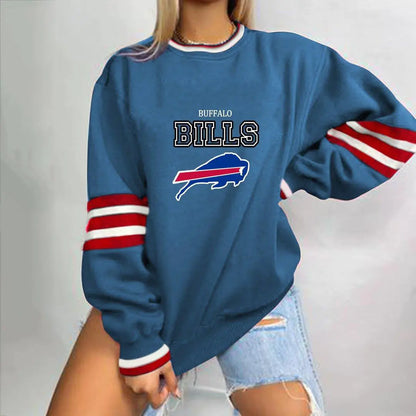 Loose-Fit NFL Graphic Long Sleeve Sweatshirt for Women