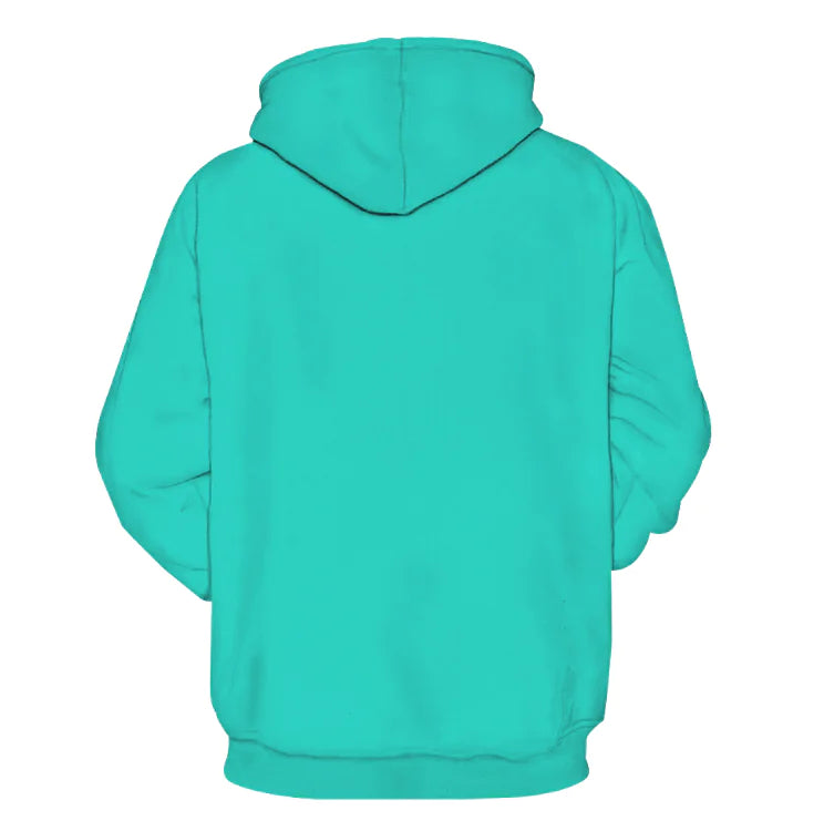 Digital Print Hoodie for Couples - Casual Loose Fit