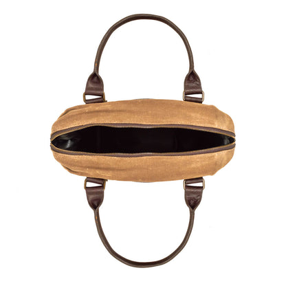 White Wing Waxed Canvas Cooler by Mission Mercantile Leather Goods