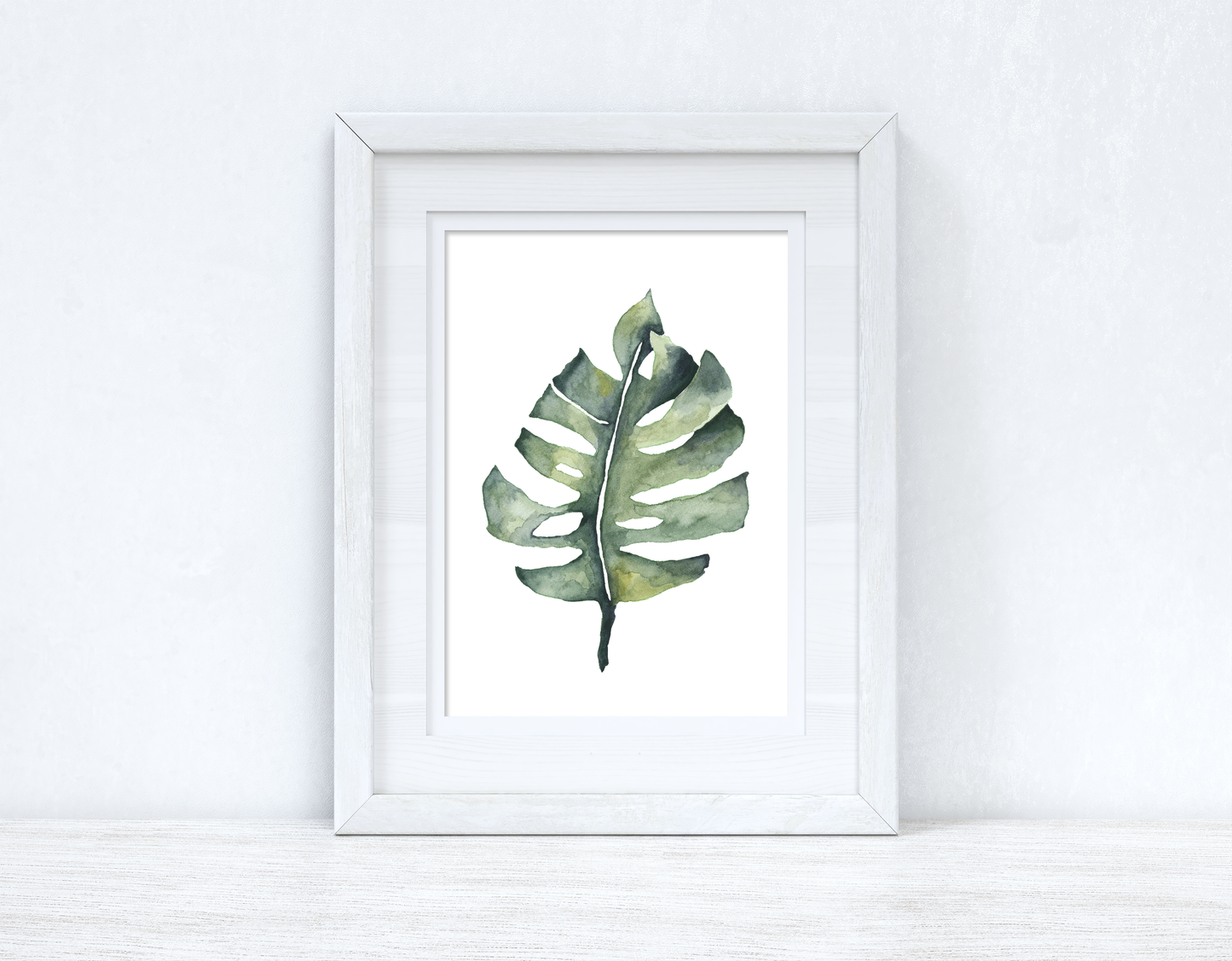 Watercolour Greenery Swiss 1 Bedroom Home Kitchen Living Room Wall Decor Print by WinsterCreations™ Official Store