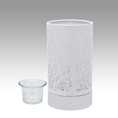 7" touch lamp-Fragrance Wax Melts Warmer -Electric Candle Essential Oil Burner-Metal Forest Table Decor by Peterson Housewares & Artwares