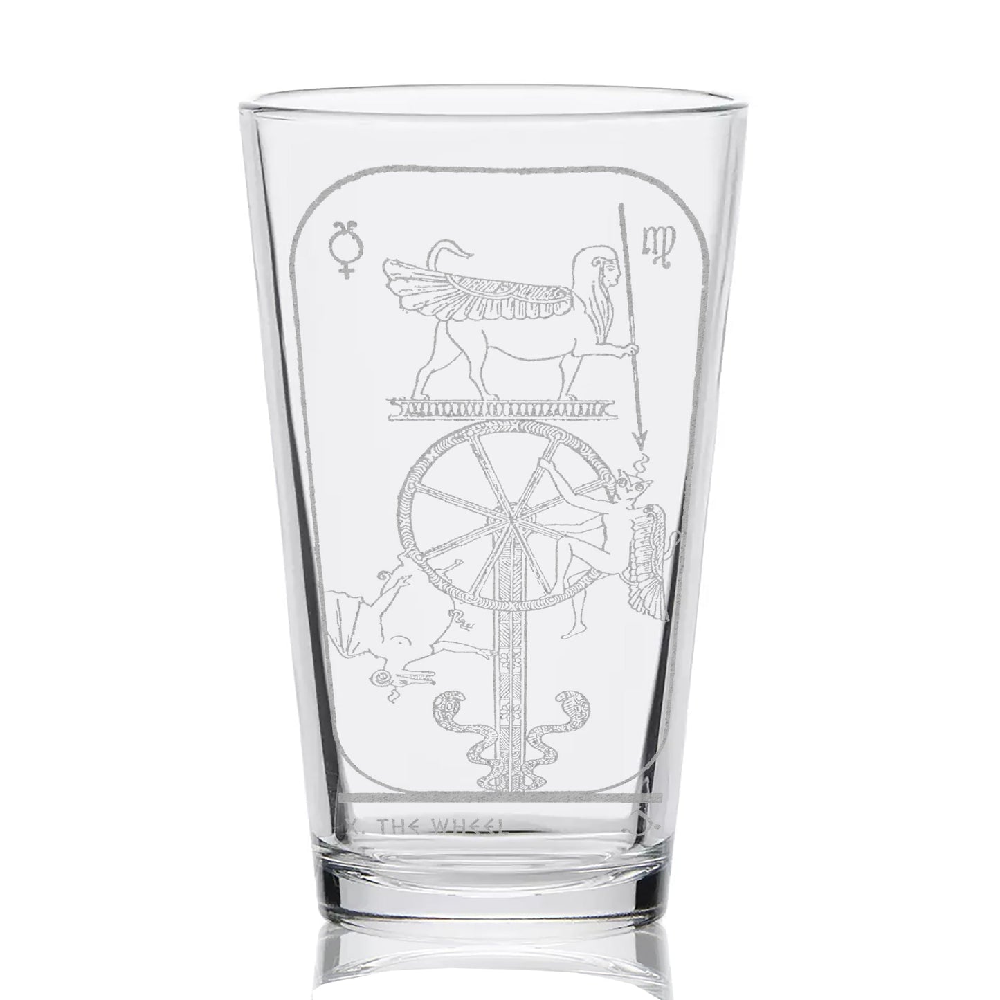 EGYPTIAN TAROT CARD Pint Glasses by LumEngrave