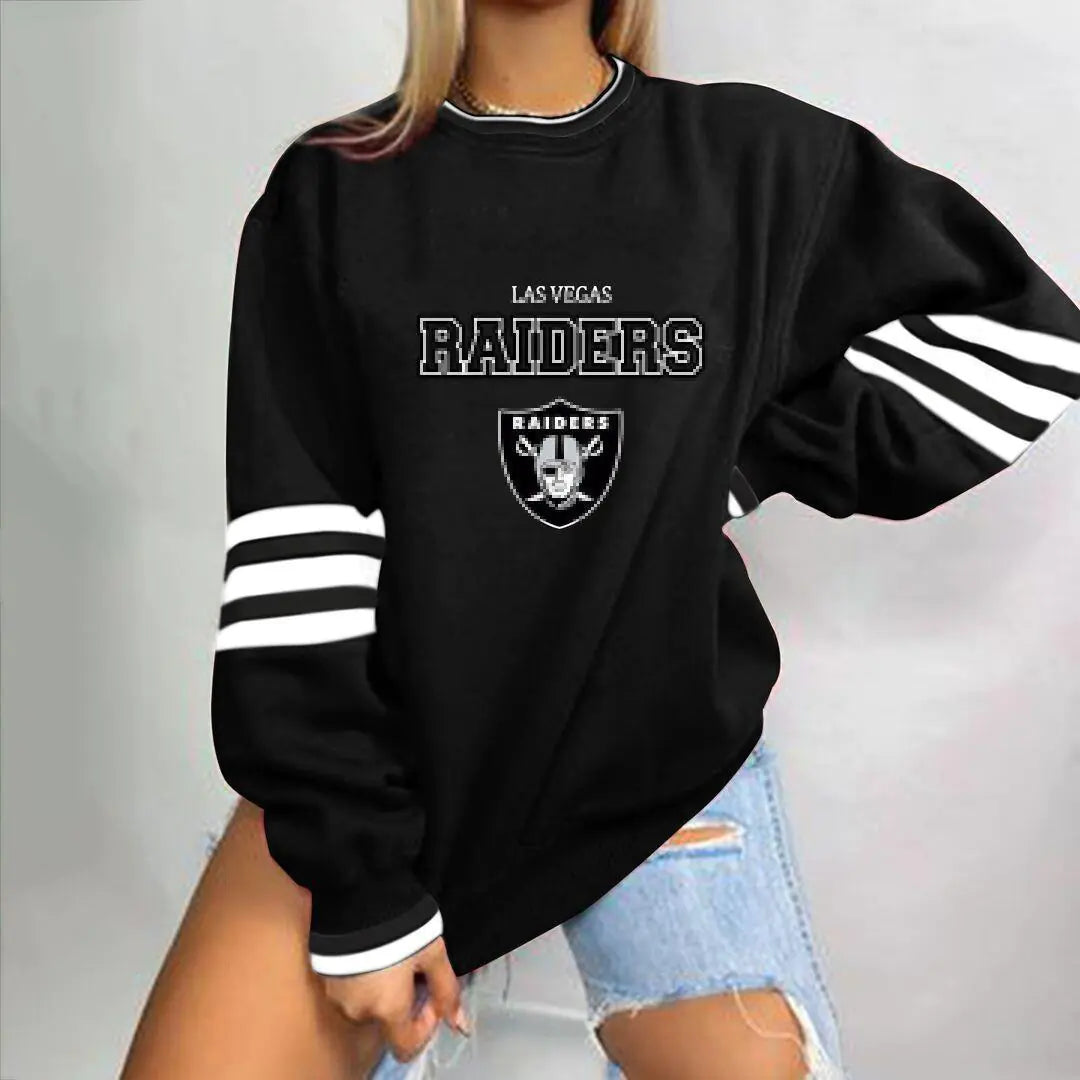 Loose-Fit NFL Graphic Long Sleeve Sweatshirt for Women