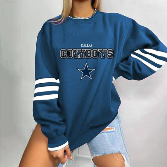 Loose-Fit NFL Graphic Long Sleeve Sweatshirt for Women