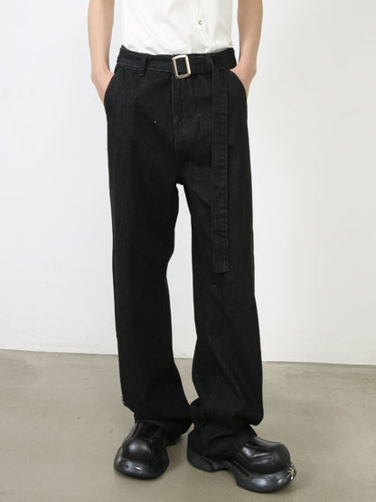 Men's Loose Fit Jeans with Pockets