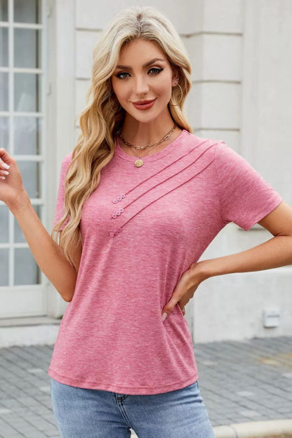 Round Neck Short Sleeve T-Shirt
