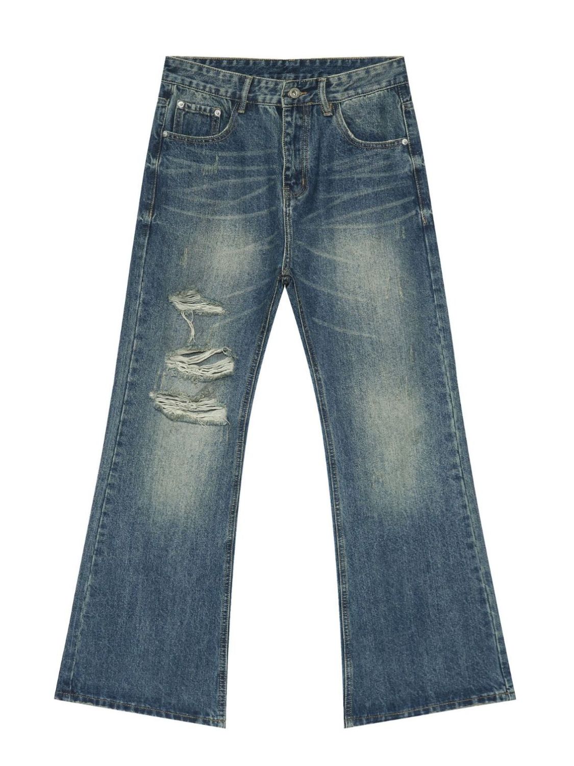 Men's Distressed Jeans with Pockets