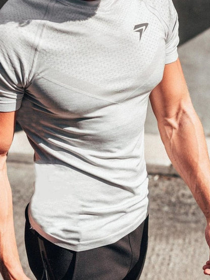 Men's Plus Size Round Neck Short Sleeve T-Shirt