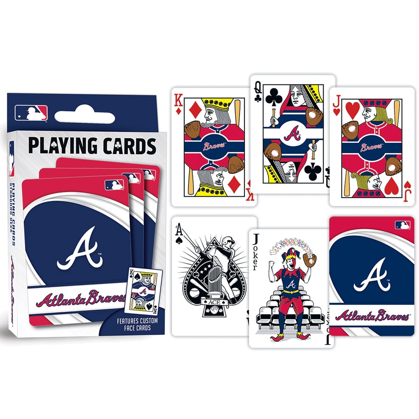 Atlanta Braves Playing Cards - 54 Card Deck by MasterPieces Puzzle Company INC