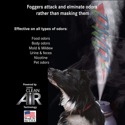 DWD2 Clean Air® Fogger Odor Eliminator (Super Strength Cinnamon) 3 oz. by The DWD2 System, Inc.