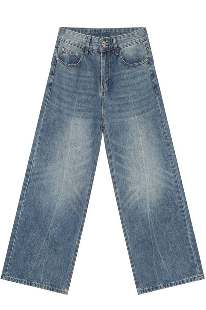 Men's Washed Jeans with Pockets