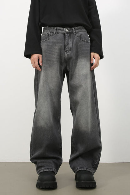 Men's Loose Fit Jeans with Pockets