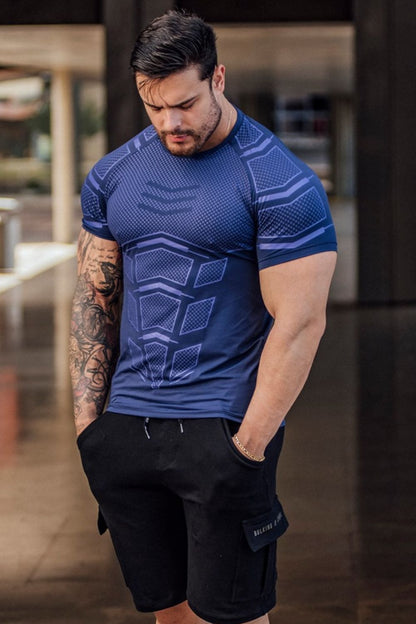 Men's Plus Size Round Neck Short Sleeve T-Shirt
