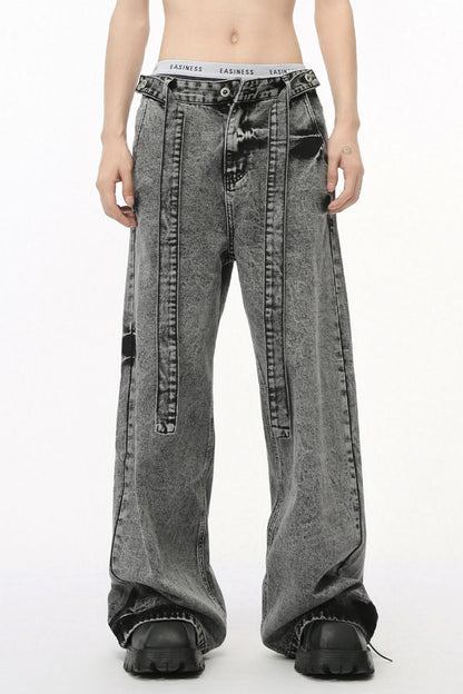 Wide Leg Jeans with Pockets