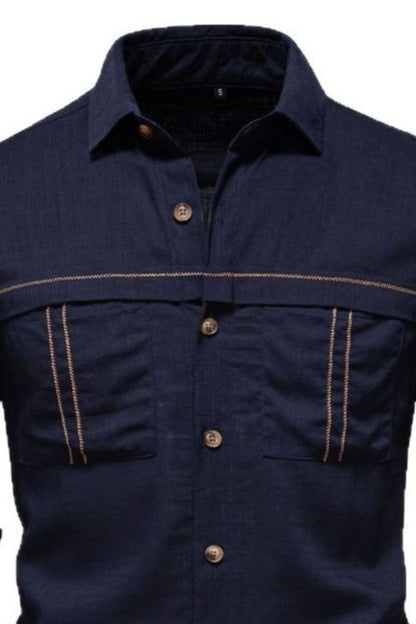 Men's Button Down Collared Neck Shirt