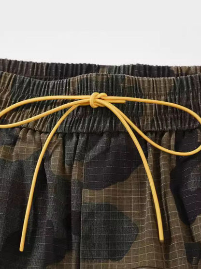 Men's Drawstring Camouflage Shorts