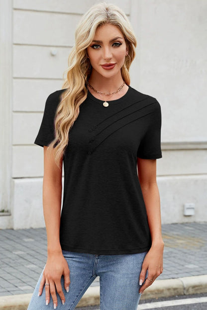 Round Neck Short Sleeve T-Shirt