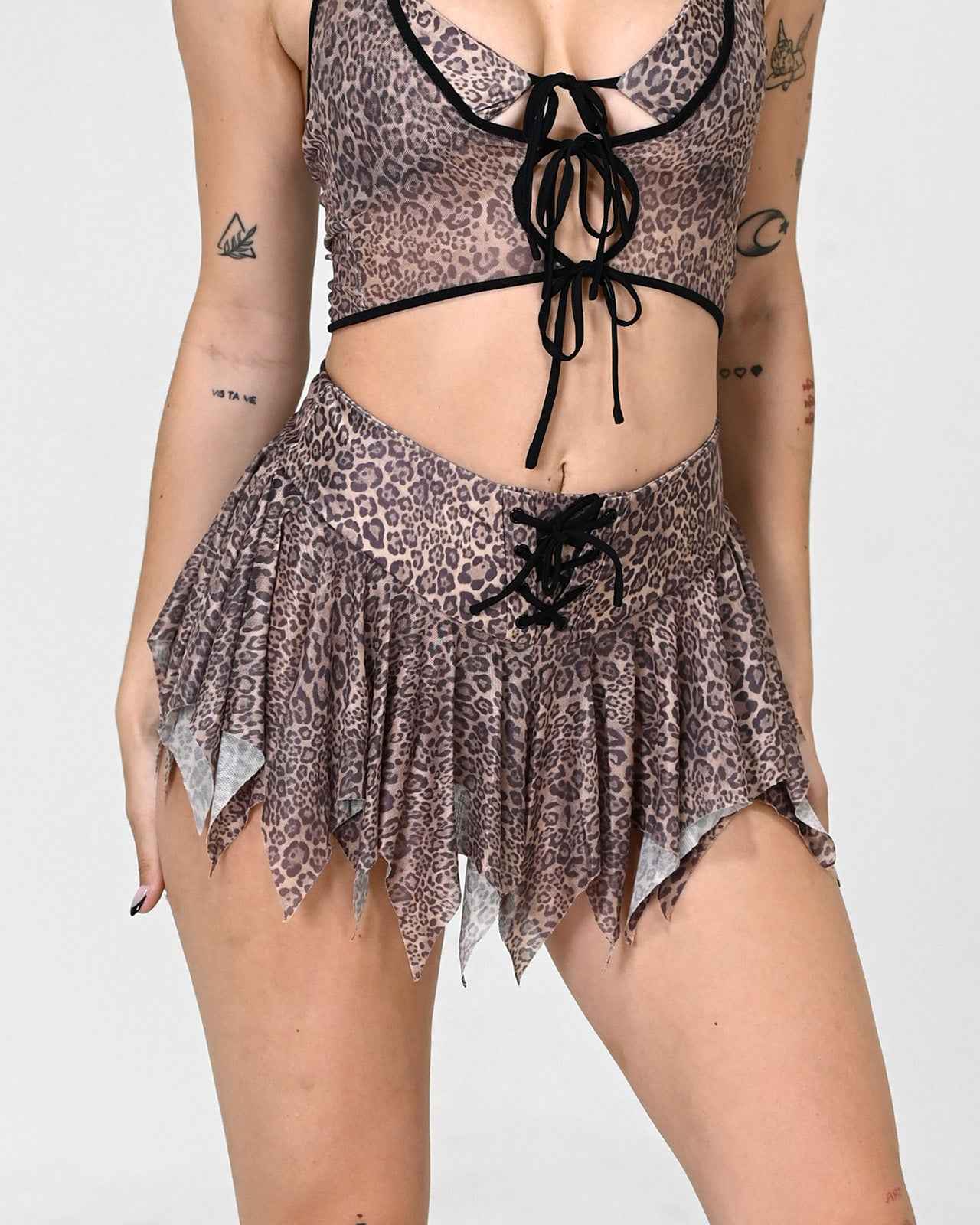 Leopard Luxe Mini Skirt