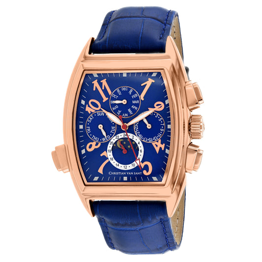 Christian Van Sant Men's Grandeur Blue Dial Watch - CV2140 by Balec Group