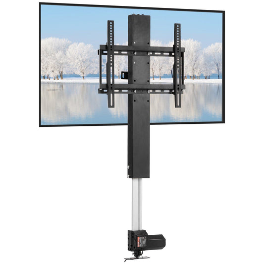 Motorized TV Lift Stroke Length 28 Inches Motorized TV Mount Fit for Max.50 Inch TV Lift with Remote Control Height Adjustable 38-65 Inch,Load Capacity 132 Lbs