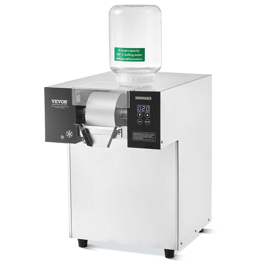 Commercial Snowflake Ice Machine 385LBS/24H Stainless Steel for Ice Cream
