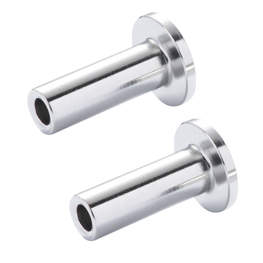 121 Pack T316 Stainless Steel Protector Sleeves for 1/8" Wire Rope Cable Railing, DIY Balustrade T316 Marine Grade, Come with A Free Drill Bit, Silver