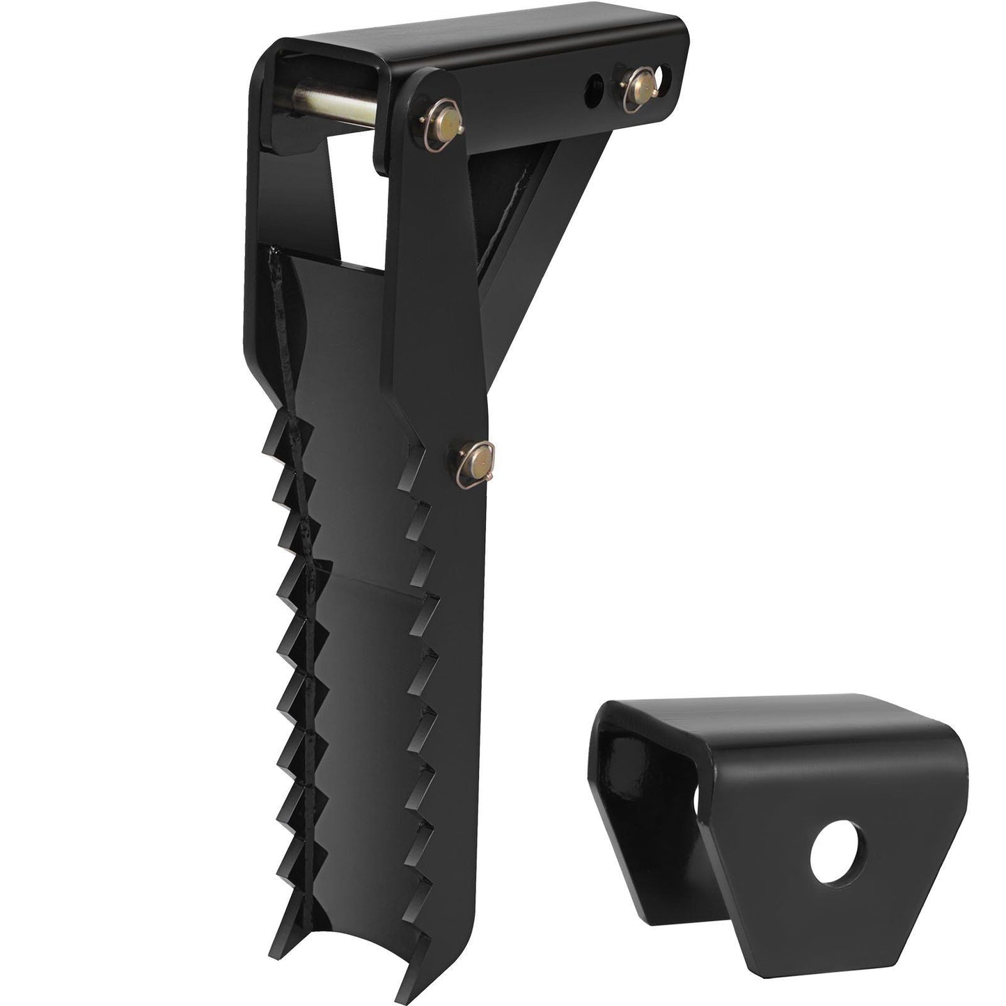 36 inch Backhoe Excavator Thumb Attachments Adjustable Extreme Weld On Backhoe Thumb Hoe Clamp 1/2Inch Teeth Thick Steel Plate 16MM Assembly Bolt-On Design