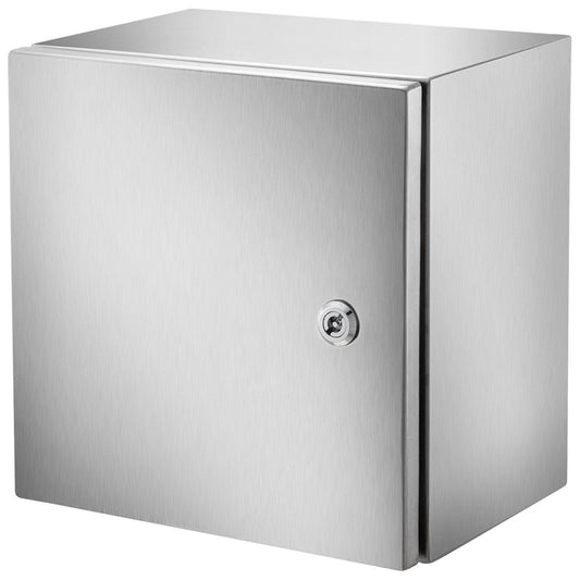 NEMA Stainless Steel Enclosure, 12 x 12 x 8'' NEMA 4X Steel Electrical Box, IP66 Waterproof & Dustproof, Outdoor/Indoor Electrical Junction Box, with Mounting Plate