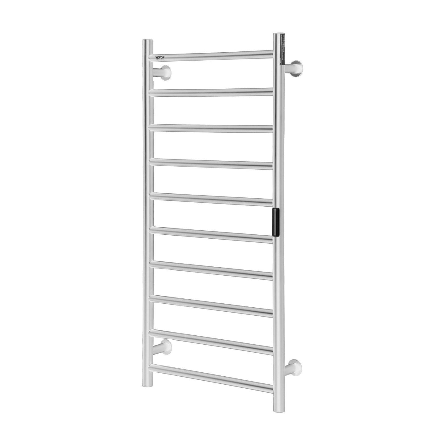 10 Bars Towel Warmer Rack Wall Mounted Heated Towel Rack Bathroom Silver