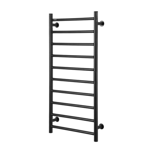 10-Bar Towel Warmer Rack Wall Mounted Heated Towel Rack for Bathroom Black