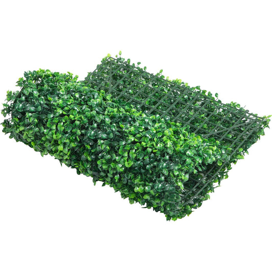 12PCS 24"x16" Grass Wall Panels for 32 SQ Feet, Boxwood Hedge Wall Panels, Artificial Grass Backdrop Wall 1.6", Privacy Hedge Screen UV Protected for Outdoor Indoor Garden Fence Backyard