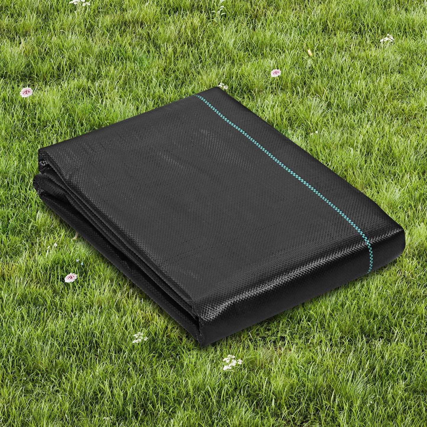 Weed Barrier Landscape Fabric, 4*100FT Heavy Duty Garden Weed Fabric, Woven PP Weed Control Fabric, Driveway Fabric, Geotextile Fabric for Landscaping, Ground Cover, Weed Blocker Weed Mat, Black